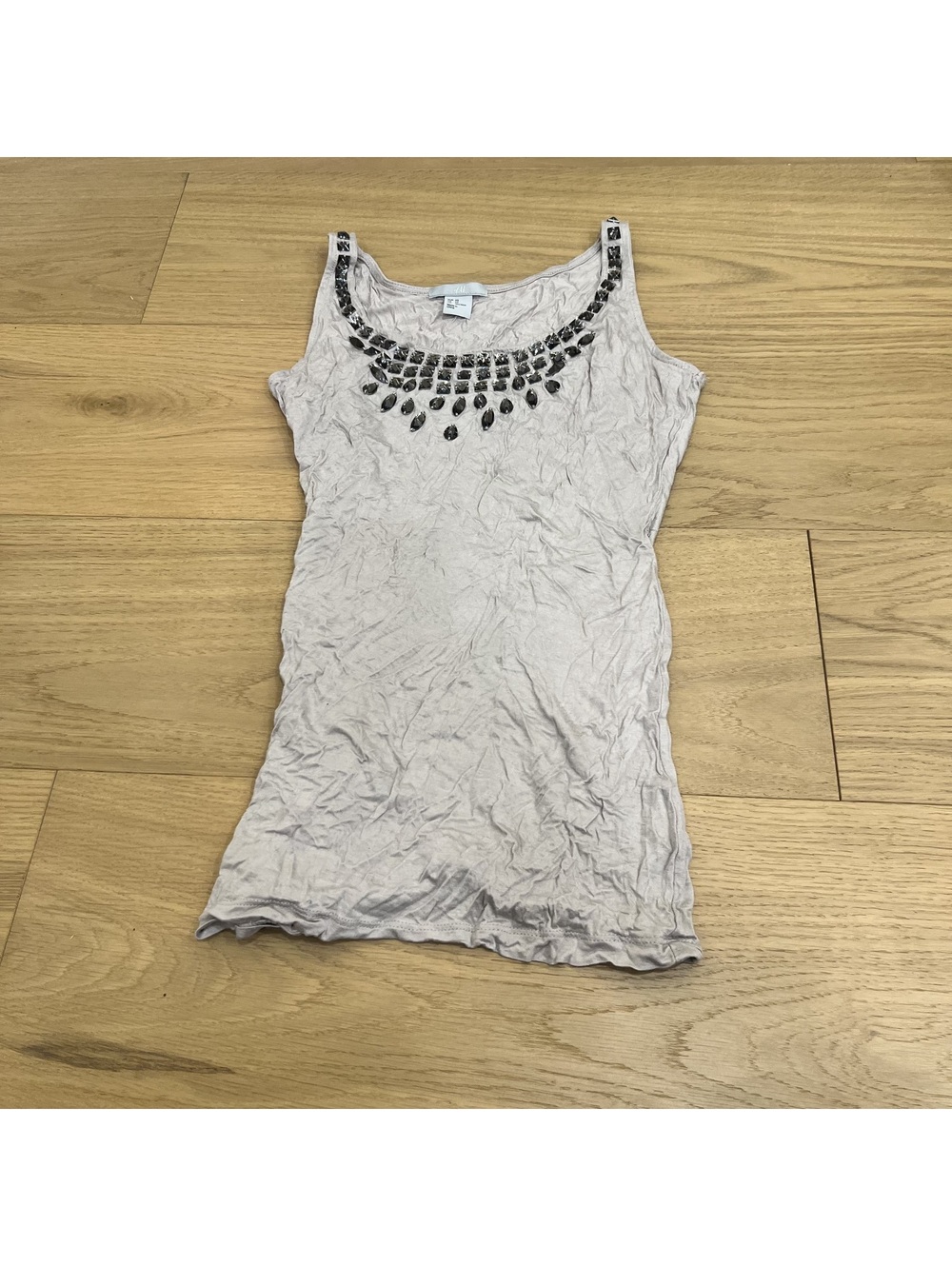 H&M Women's Light grey Tank Top – Size XS